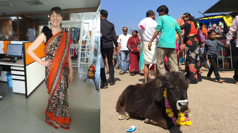 Emma living and working in India