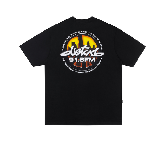 Tune in Tee in Black