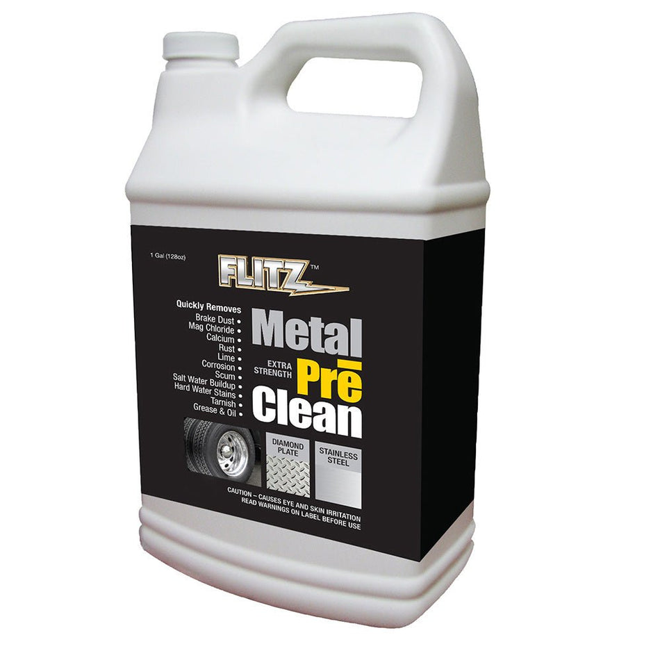 Flitz Metal Pre-Clean - All Metals Including Stainless Steel - Gallon Refill