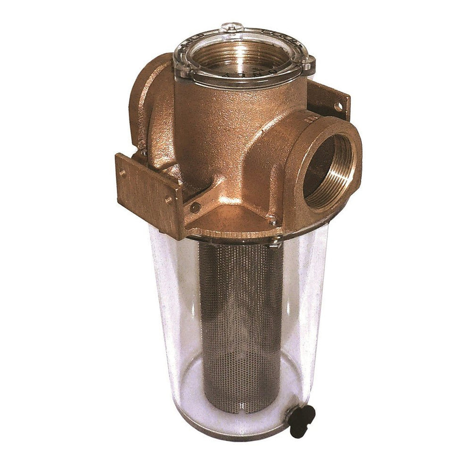 GROCO ARG-1000 Series 1" Raw Water Strainer w/Stainless Steel Basket