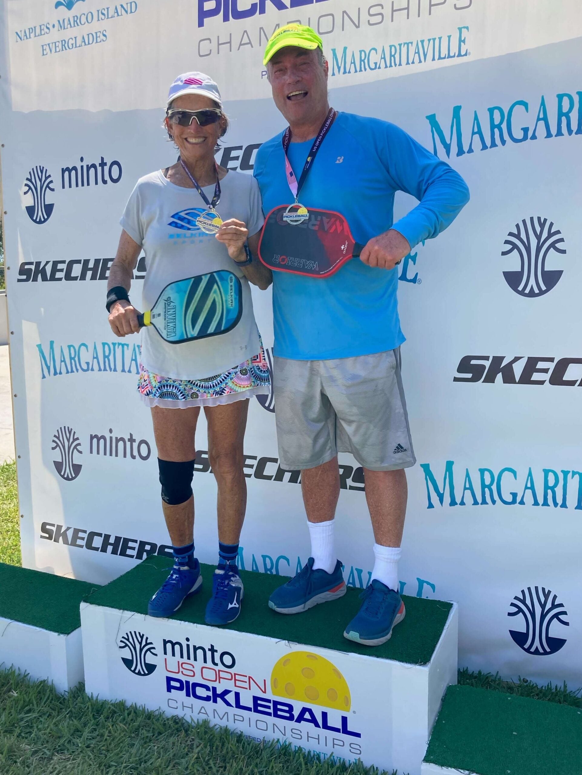 Joanne Russell winning the US Open Pickleball Mixed Doubles<br>