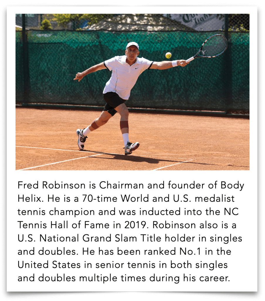 Fred Robinson National Tennis Champion. NC Tennis Hall of Fame<br>