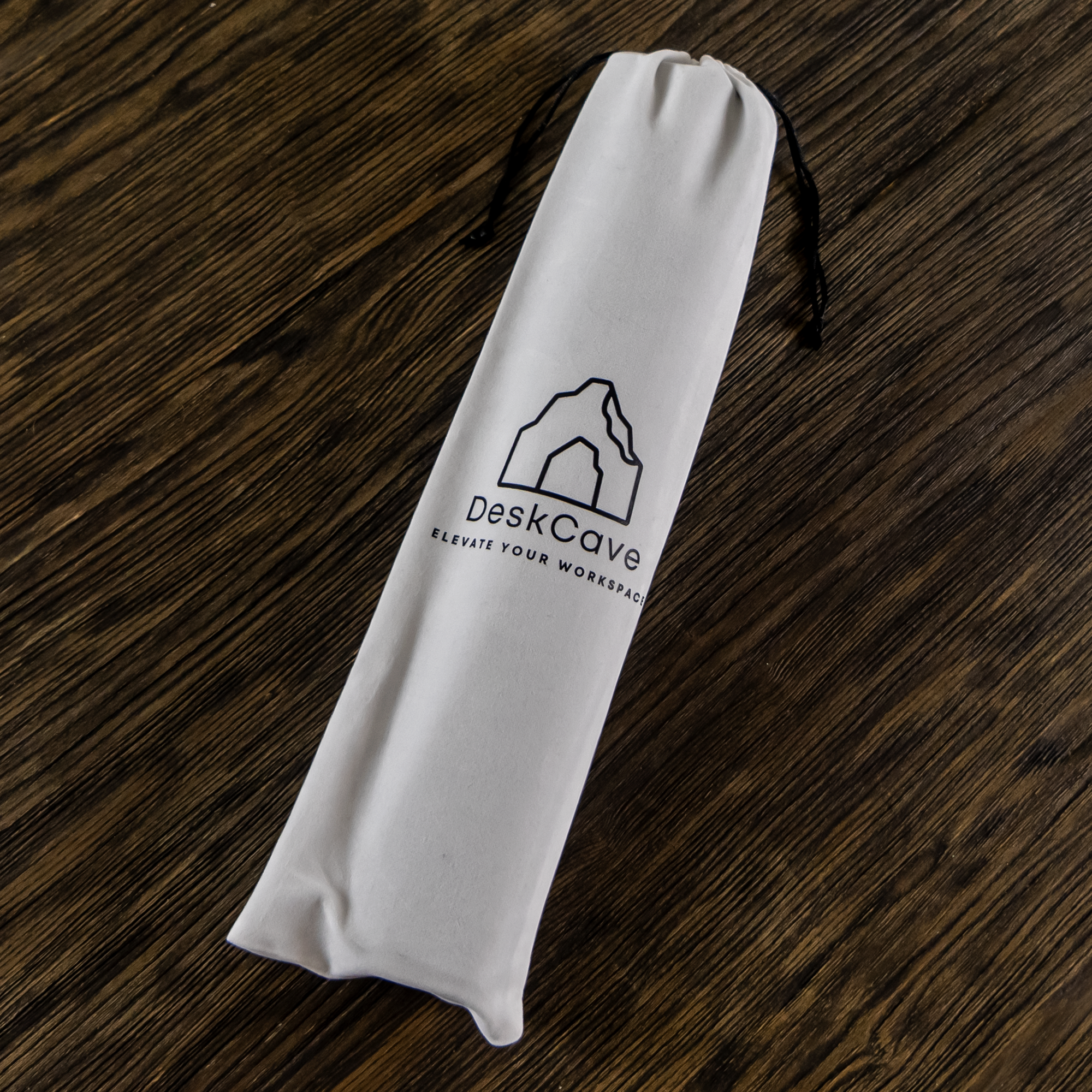 DeskCave™ White Mousepad Pouch