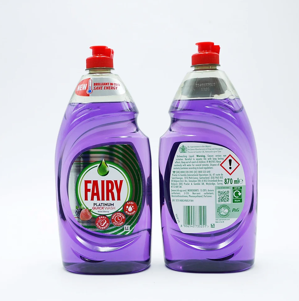  Fairy Liquid Platnium Quick Wash Wild Berry 870ml x6 