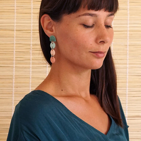 porcelain earrings Arcobaleno - Renske Versluijs