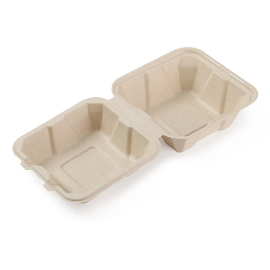 Takeout Food Container, 6 x 6 x 3, Hamburger - 300/Case, Kuki Collection