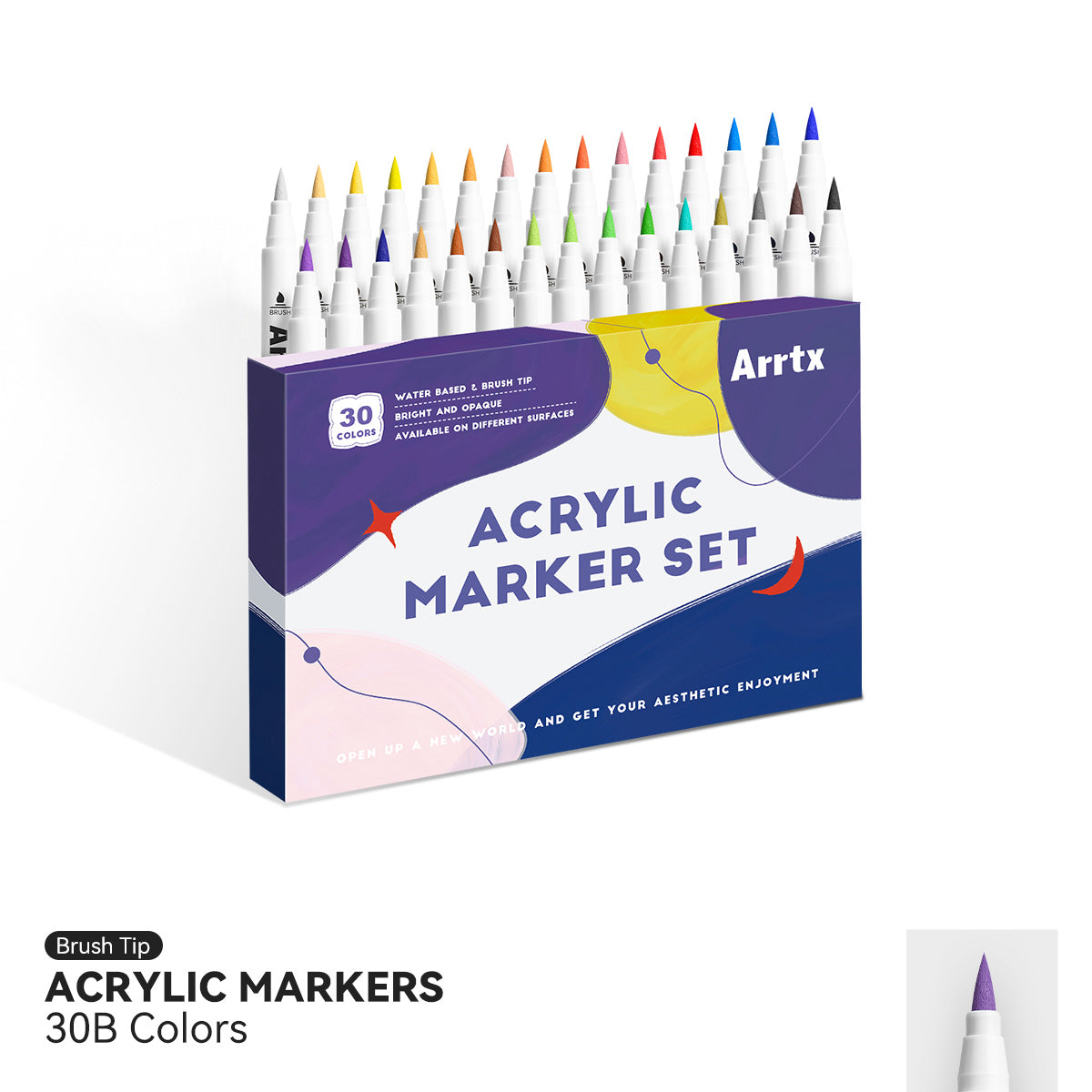 Arrtx Art Supplies on Instagram: NEW ARRIVAL  12 Colors Metallic Acrylic  Markers 🤣🙅‍♀️😎 It's here! 🙌 ✨ Add a touch of mesmerizing shine to your  art with these 12 dazzling metallic