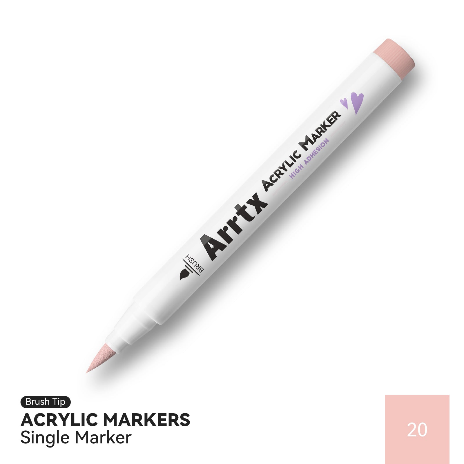 Arrtx Acrylic Paint Pens, 32 Colors Brush Tip and Fine Tip (Dual Tip) –  WoodArtSupply