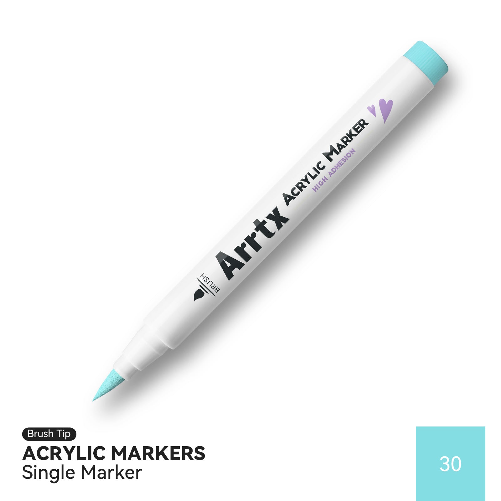Arrtx Acrylic Paint Pens, 58 Colors for Rock Painting, Extra Brush