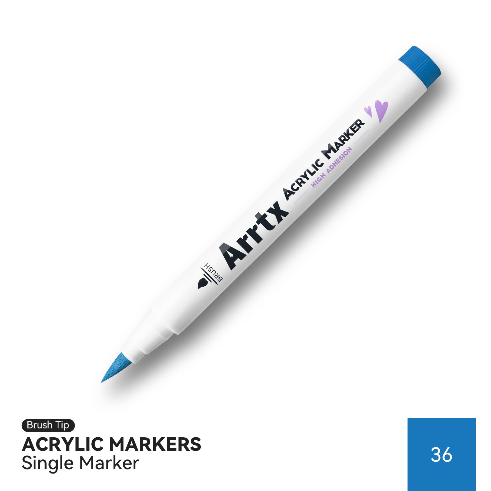 Arrtx 36 Colors Acrylic Marker Extra Brush Tip Paint Markers Paint Pen –  ArrtxArt