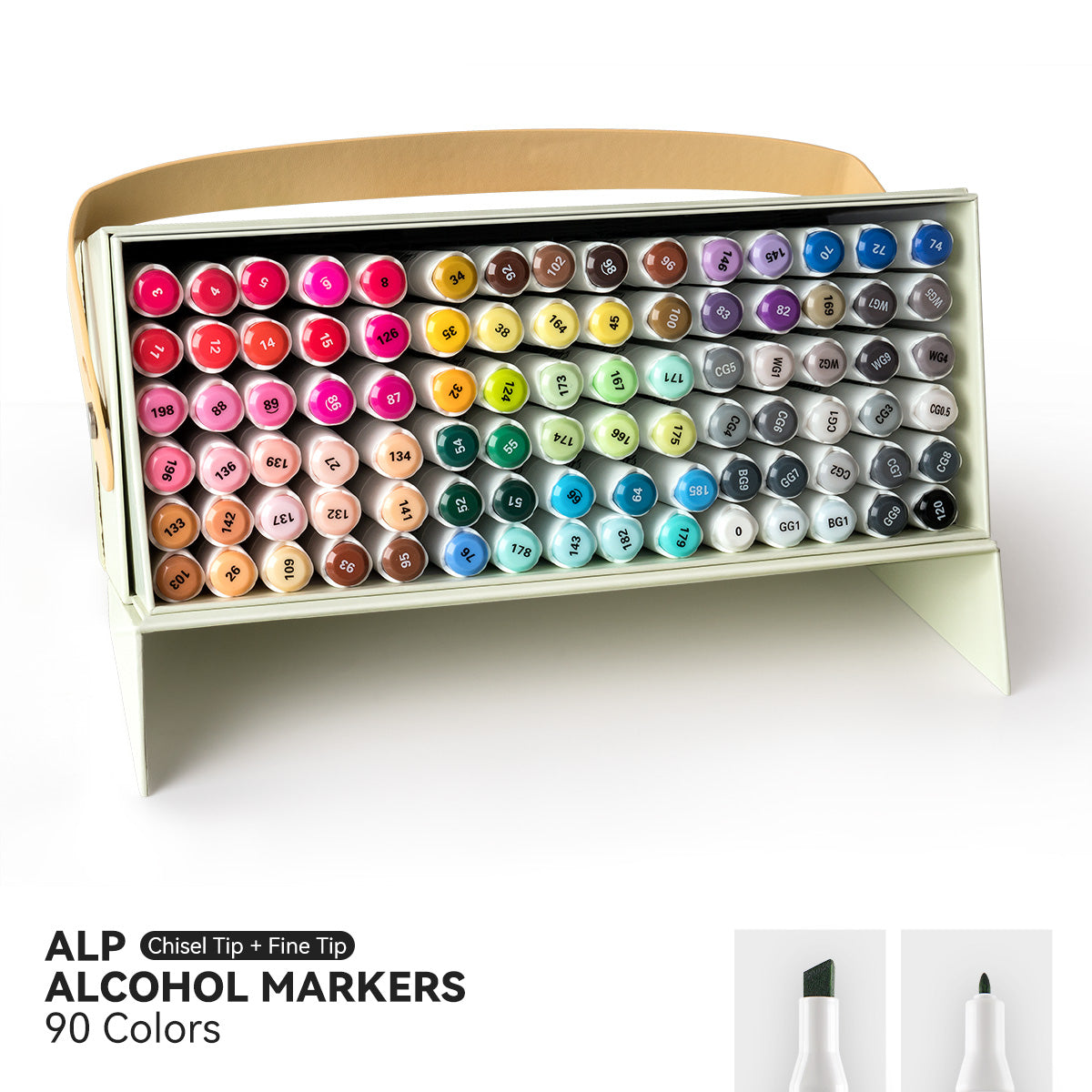 Arrtx Skin Tone Markers, ALP 36 Colors Dual Tip Skin Color Markers, Alcohol  Based Art Markers Pen Skin Markers for Portrait Illustration Sketching