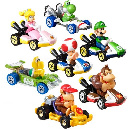 Mario Kart Hot Wheels 2023 Mix 1 Vehicle Case of 8