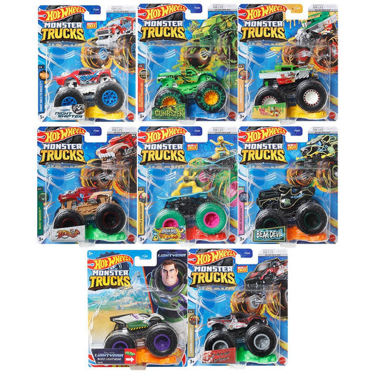 Hot Wheels Monster Truck Plus Car 1:64 Scale Vehicle 2-Pack 2024 Mix 1 –  Hot Match Collectables