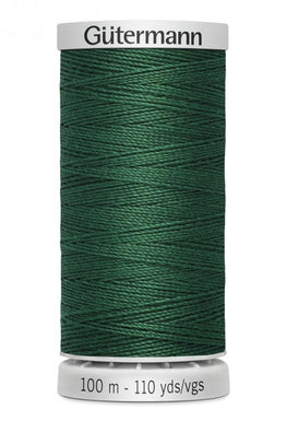 A reel of green Gutermann sew all thread