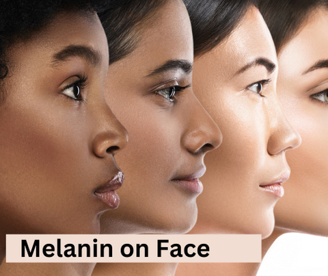 a girl showing different ways for how to reduce melanin on face