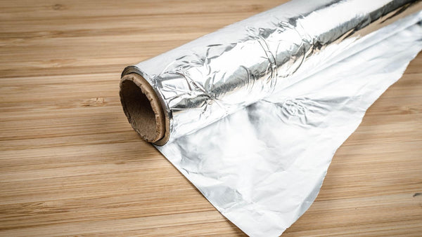 aluminum foil on a roll