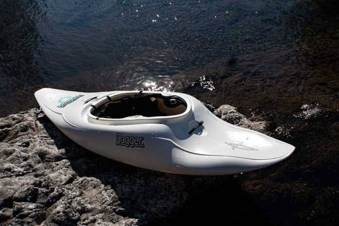 Dagger Supernova whitewater kayak on the river