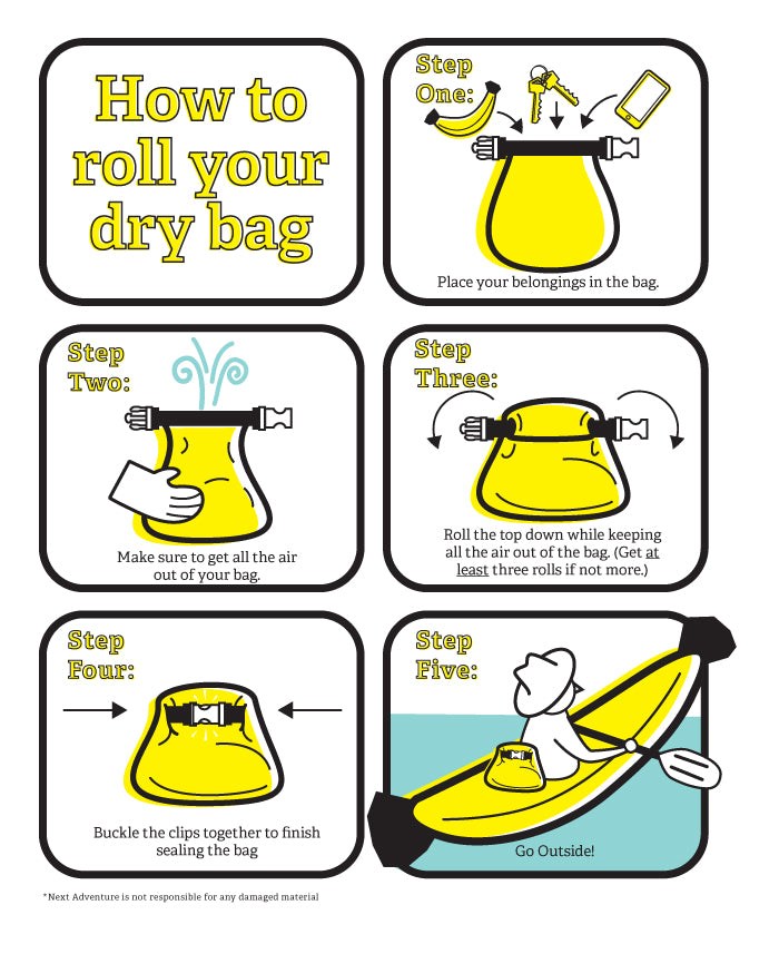 How to roll a drybag