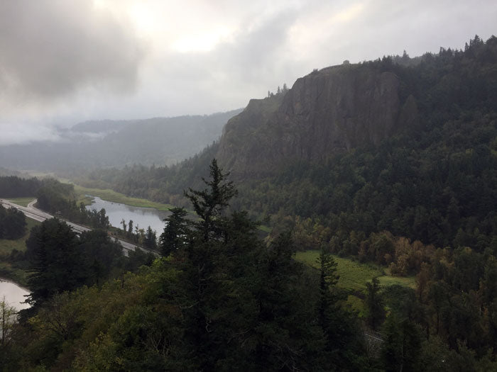 Climbing Rooster Rock