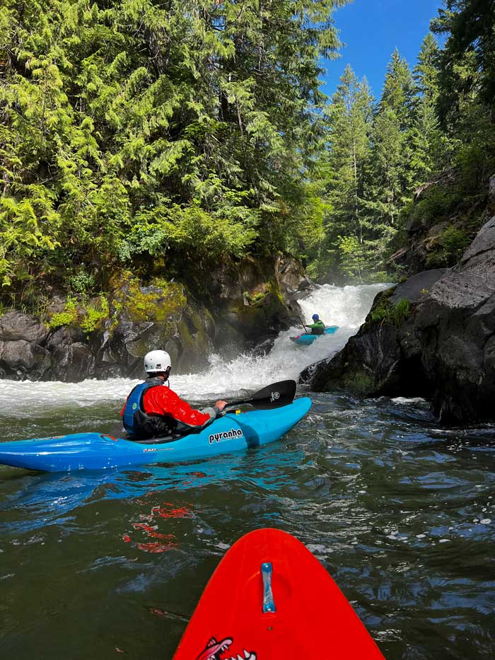 kayaker on river