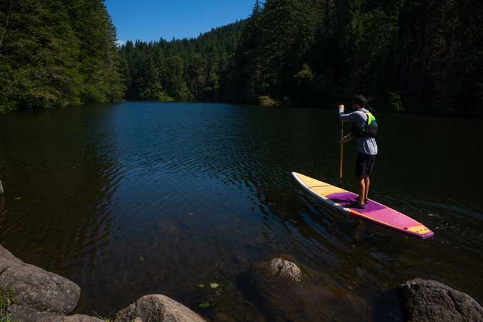 Level 6 Touring SUP on the water