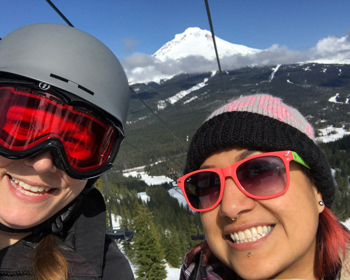 Snowboarding with a toddler