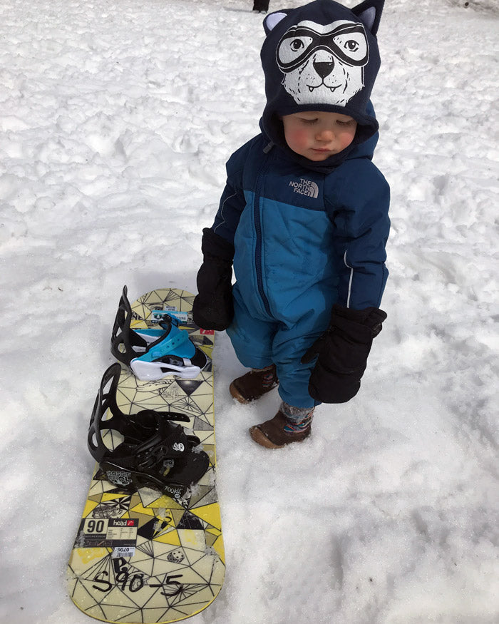 Snowboarding with a toddler