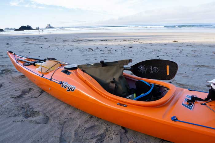 P&H Virgo sea kayak on the beach