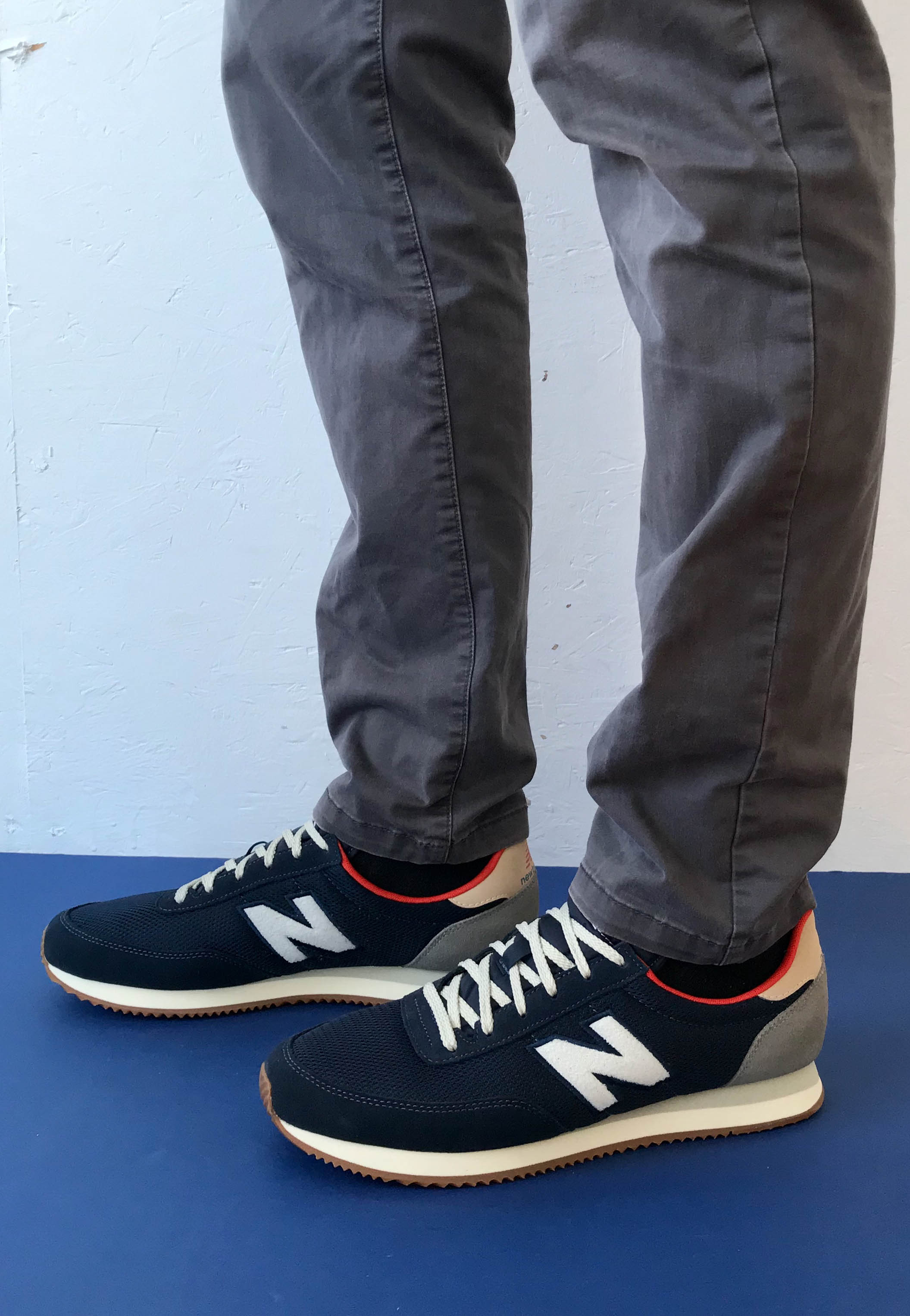 navy dressy trainers