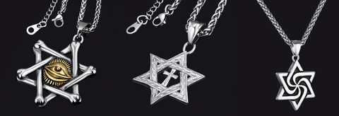 Faithheart Star of David pendant necklace