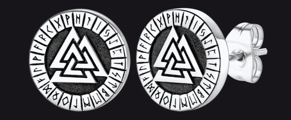 Faithheart Valknut Earrings