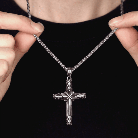 Faithheart delicate cross necklace