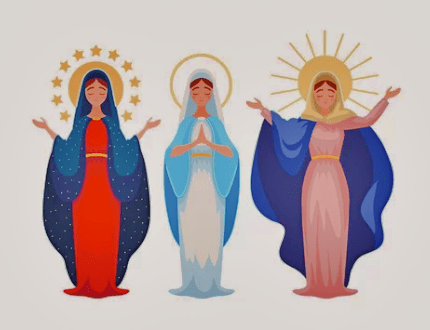 Mary and Saints