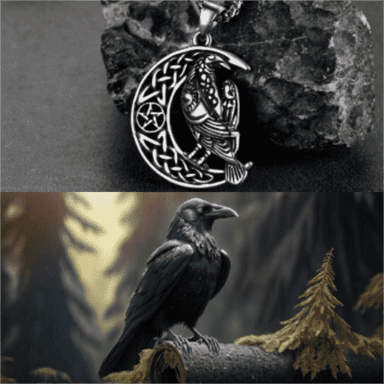 The Raven Emblem of Wisdom and Mysticism