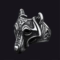 Viking Celtic Wolf Ring for Men Stainless Steel