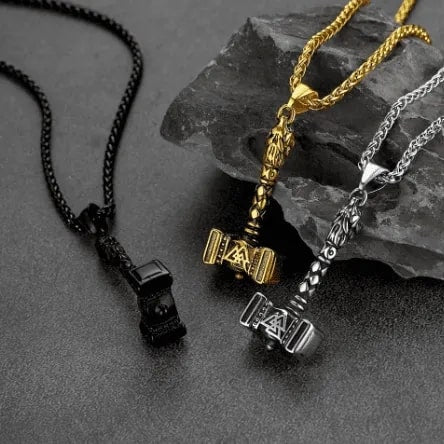 Viking Thor's Hammer Necklace Mjolnir Charm