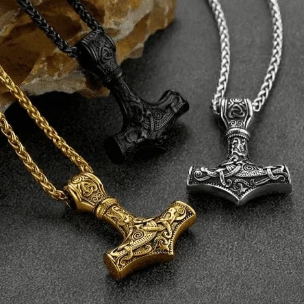 Viking Thor's Hammer Necklace Mjolnir Necklace