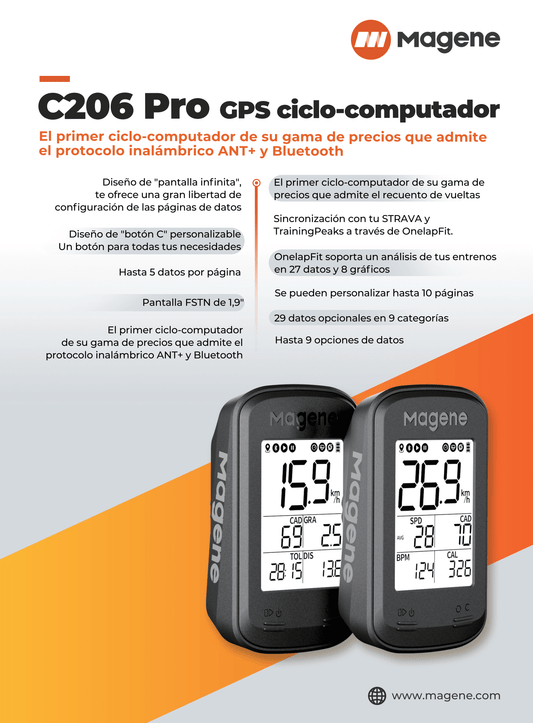 Descubre el Ciclocomputador Magene GPS C406 – ciclafactory