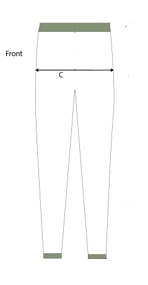 Women Measurement Sizing Guide Pants
