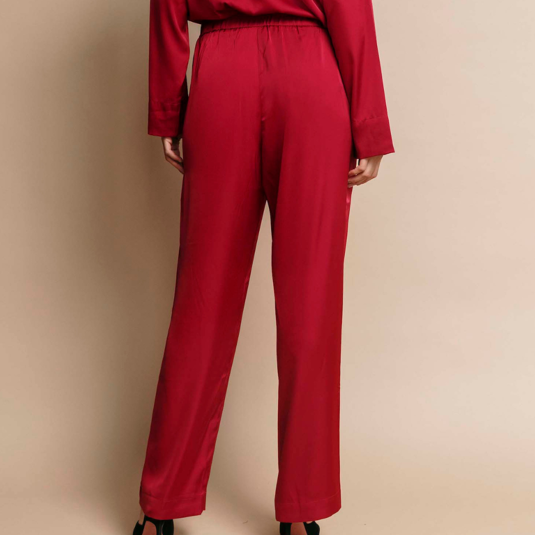 Picture of The Jet Set Pant in Bordeaux