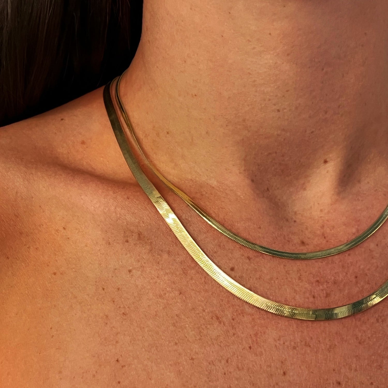 Picture of The Thick Herringbone Chain Necklace