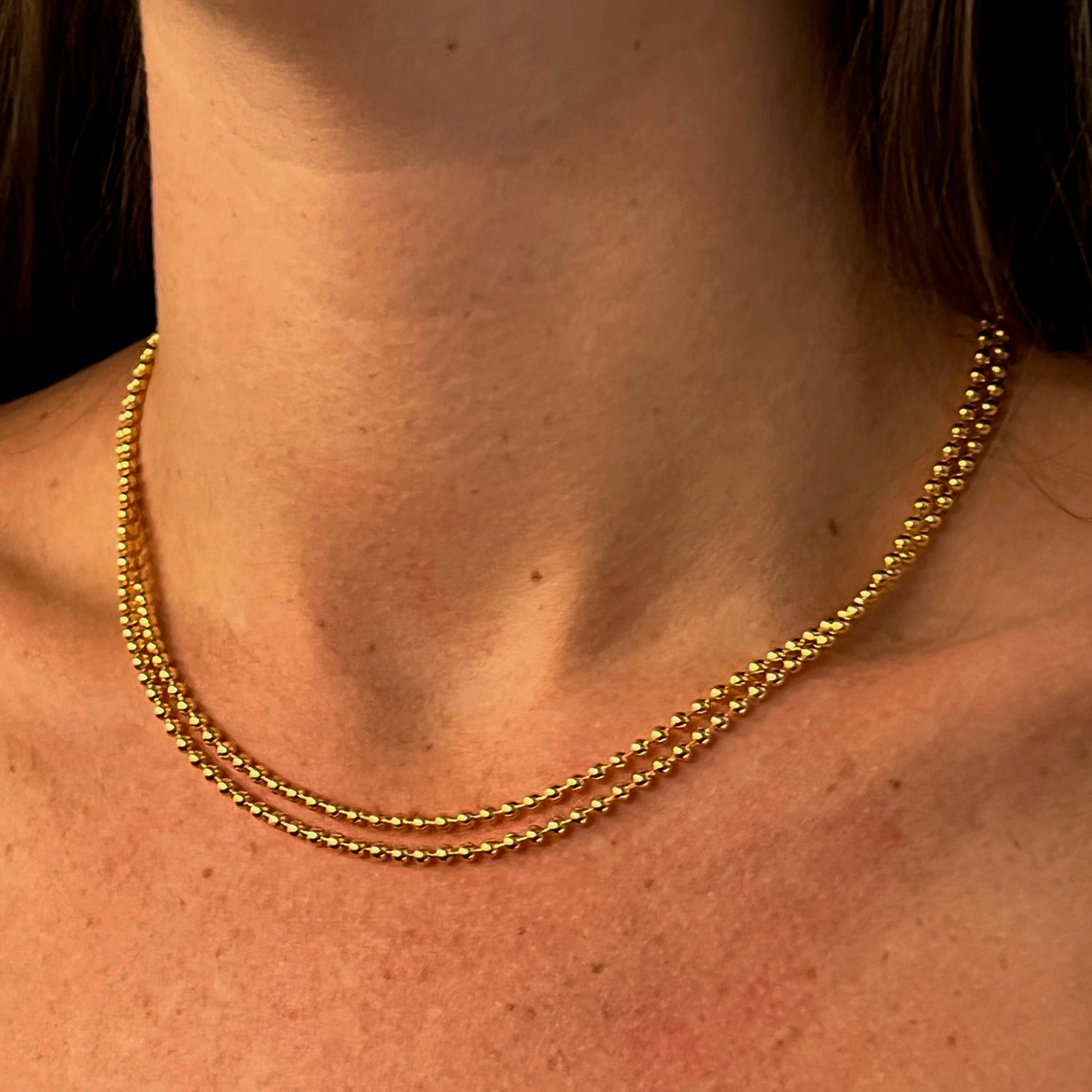 The Round Bead Chain Necklace · MONTSERRAT New York