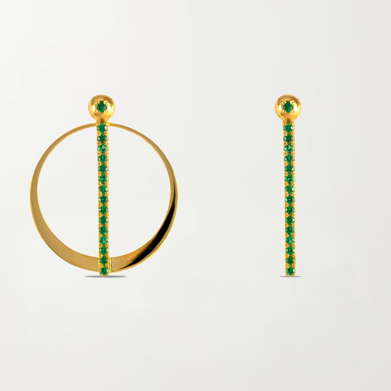 Picture of The Barcelona Earrings in Emerald Green