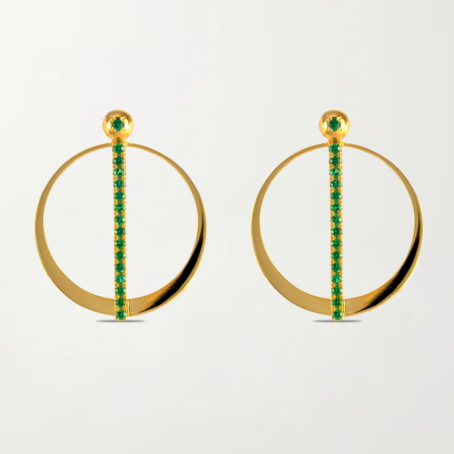Picture of The Barcelona Earrings in Emerald Green