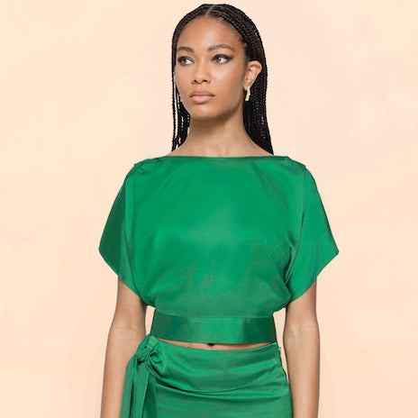 Picture of The Lala Top in Emerald