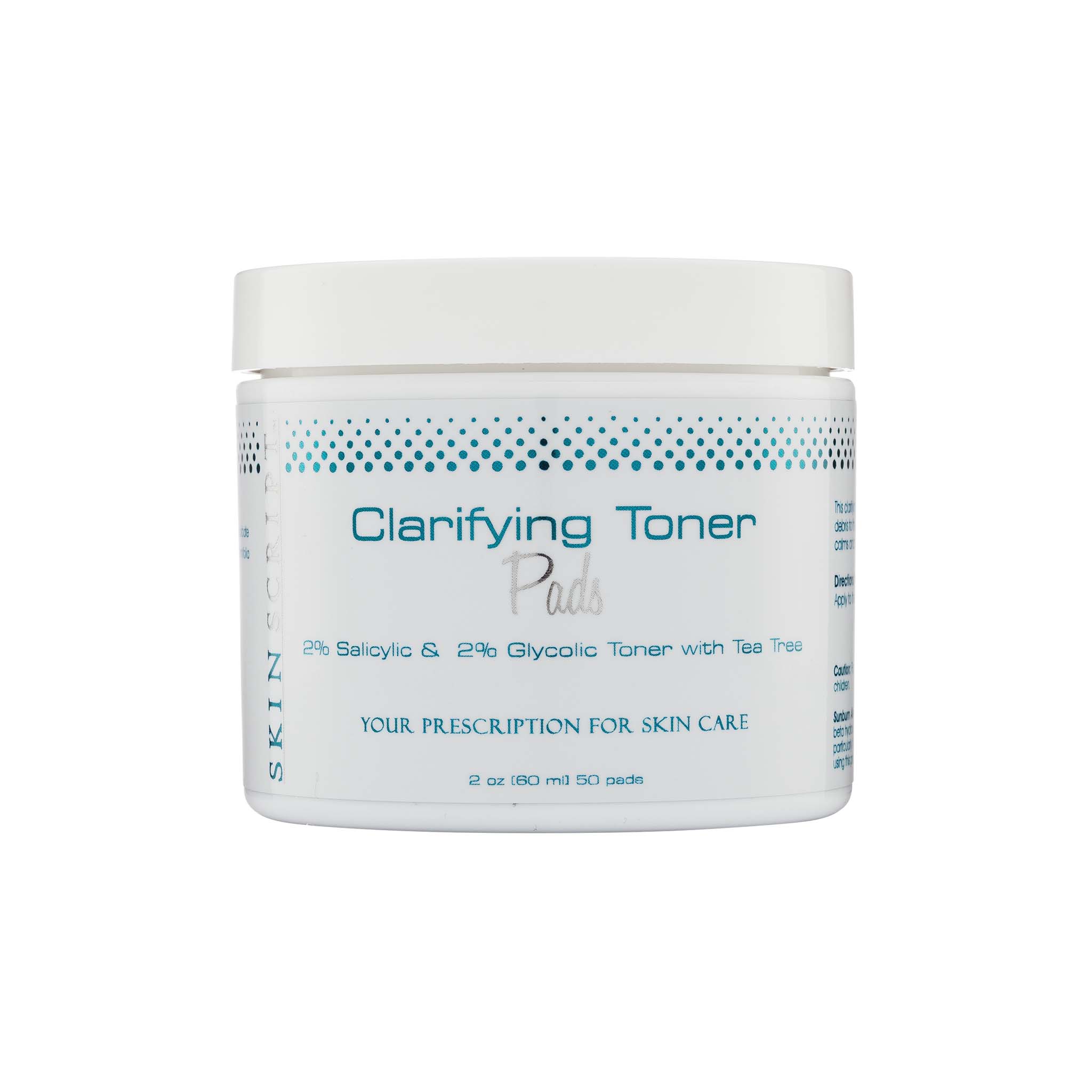 skin script clarifying toner pads amazon