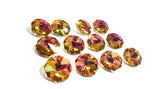 Metallic Sunset 14mm Octagon Beads Chandelier Crystals 2 Holes - ChandelierDesign