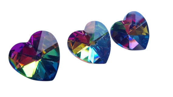 Vitrail Rainbow Heart Chandelier Crystals Pack Of 5 Chandelierdesign