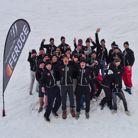 L'équipe du Ski Club du Grand Bornand en Feroce.