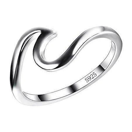 Sterling Silver Wave Ring